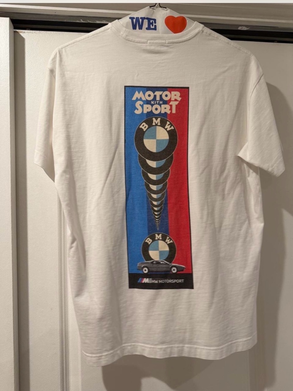 KITH x BMW Motorsport White Graphic Tee (100% Cotton)